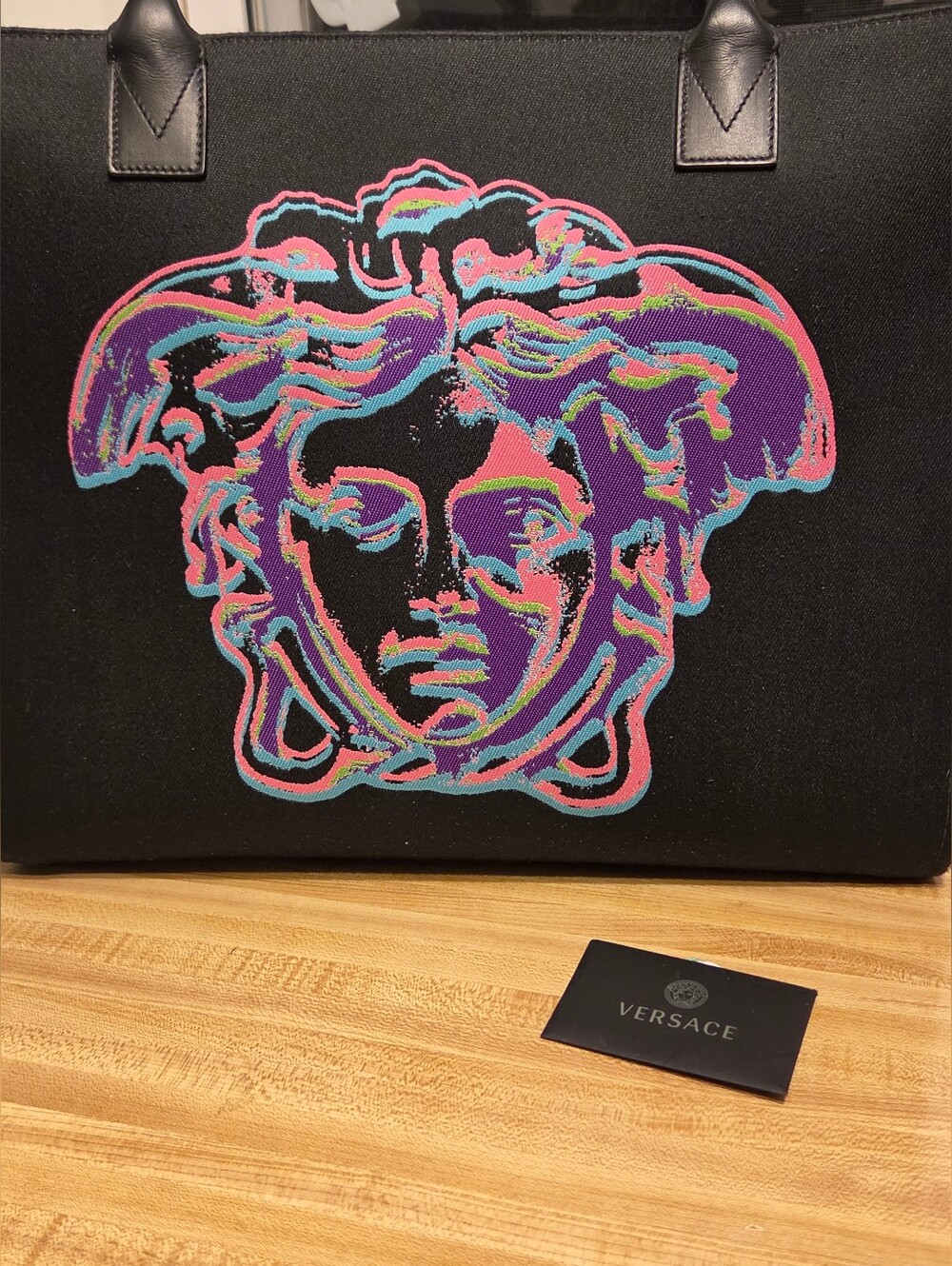 Versace NWOT Medusa Black Tote Bag STUNNING
